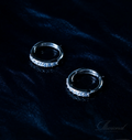 Silver ‘Hoop’ Diamond Earrings