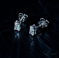Silver ‘Radiant’ Cut Earrings