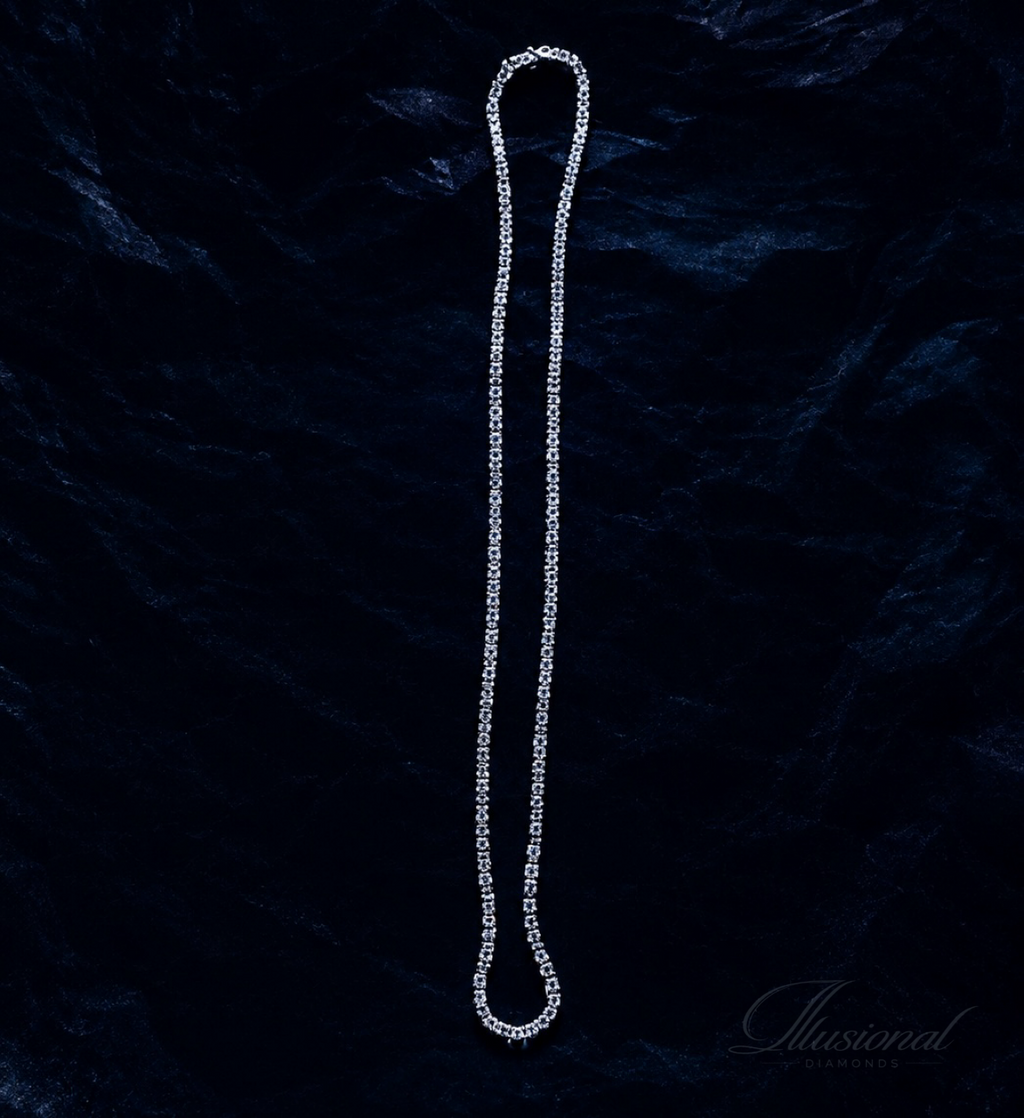 2MM White Classic Tennis Chain