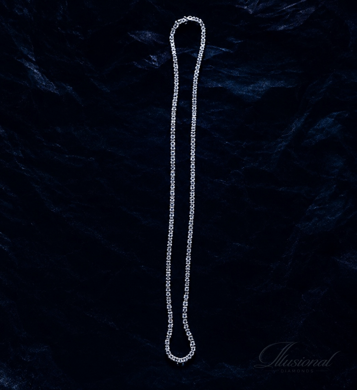 2MM White Classic Tennis Chain